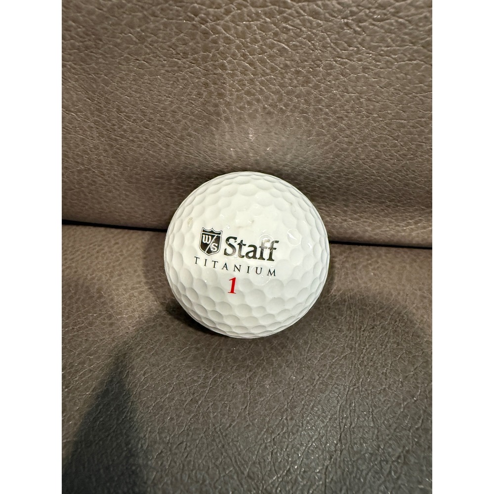 Wilson Staff Titanium Distance White Golf Ball Number 1 Single Ball